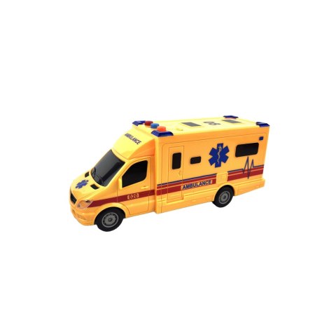 AMBULANS SAMOCHÓD W PUDEŁKU ŚWIATŁO DŹWIĘK KARETKA AMBULANS SAMOCHÓD W PUDEŁKU ŚWIATŁO DŹWIĘK KARETKA