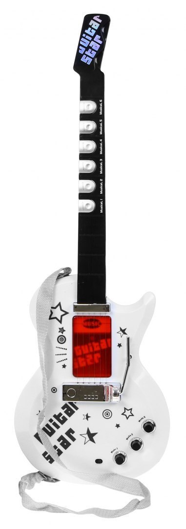 Gitara elektryczna + Mikrofon dla dzieci 6+ Instrument muzyczny Dźwięki