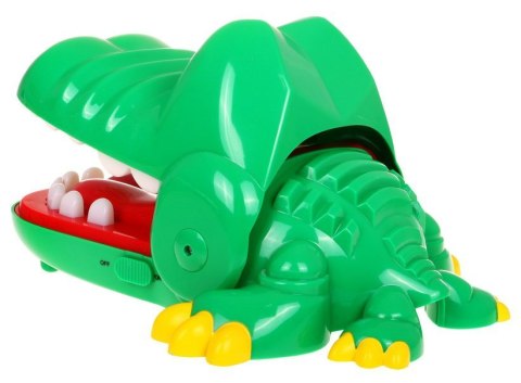 Gra zręcznościowa "Krokodyl u dentysty" dla dzieci 3+ Interaktywna zabawka + 3 tryby gry Bolący ząbek Refleks Memory Gra zręcznościowa "Krokodyl u dentysty" dla dzieci 3+ Interaktywna zabawka + 3 tryby gry Bolący ząbek Refleks Memory