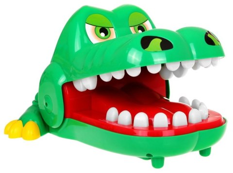 Gra zręcznościowa "Krokodyl u dentysty" dla dzieci 3+ Interaktywna zabawka + 3 tryby gry Bolący ząbek Refleks Memory Gra zręcznościowa "Krokodyl u dentysty" dla dzieci 3+ Interaktywna zabawka + 3 tryby gry Bolący ząbek Refleks Memory