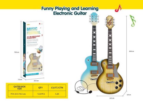 Zestaw Gitara + Mikrofon Brąz Zestaw Gitara + Mikrofon Brąz