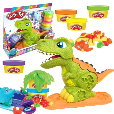 CIASTOLINA MASA PLASTYCZNA ZESTAW KREATYWNY DINOZAUR DO WYCISKANIA MASZYNKA CIASTOLINA MASA PLASTYCZNA ZESTAW KREATYWNY DINOZAUR DO WYCISKANIA MASZYNKA