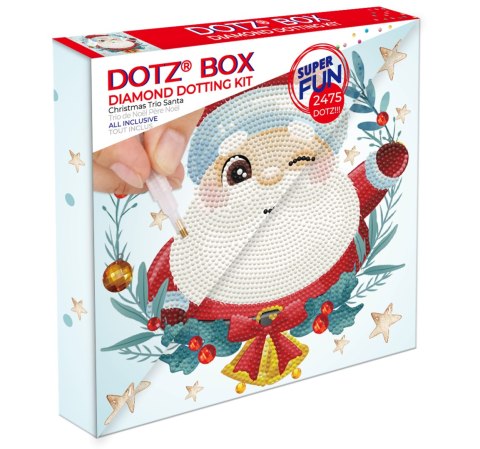 DIAMOND DOTZ DOTZ BOX CHRISTMAS TRIO SANTA DIAMOND DOTZ DOTZ BOX CHRISTMAS TRIO SANTA