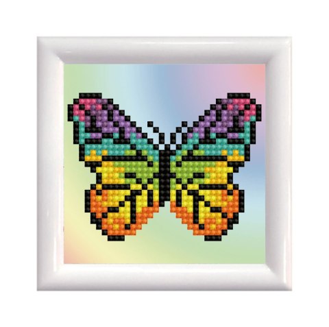 DIAMOND DOTZ WITH FRAME RAINBOW BUTTERFLY DIAMOND DOTZ WITH FRAME RAINBOW BUTTERFLY