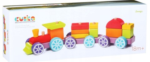 POCIĄG LOKOMOTYWA WAGONIKI DREWNIANY KLOCKI CIUCHC POCIĄG LOKOMOTYWA WAGONIKI DREWNIANY KLOCKI CIUCHC