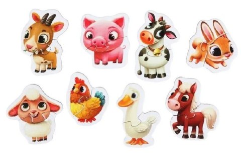 ZESTAW PUZZLE ZWIERZĄTKA WIEJSKIE DO UKŁADANIA ZESTAW PUZZLE ZWIERZĄTKA WIEJSKIE DO UKŁADANIA