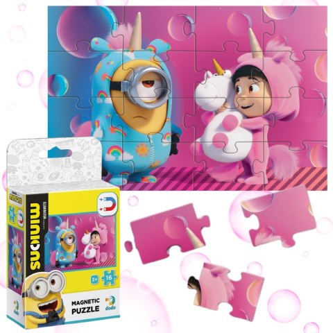 MAGNETYCZNE PUZZLE MINIONKI 16 ELEMENTÓW DO UŁOŻENIA DLA NAJMŁODSZYCH MAGNETYCZNE PUZZLE MINIONKI 16 ELEMENTÓW DO UŁOŻENIA DLA NAJMŁODSZYCH