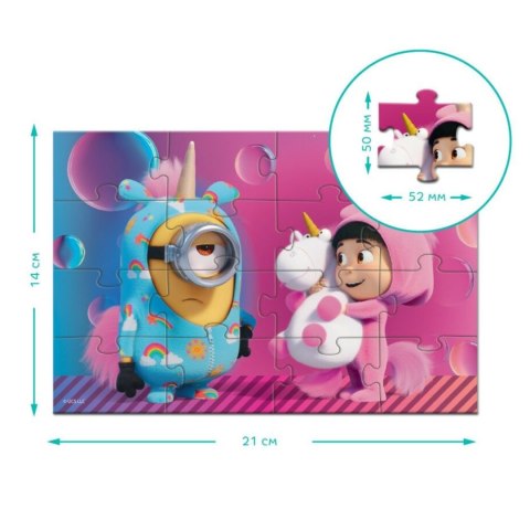 MAGNETYCZNE PUZZLE MINIONKI 16 ELEMENTÓW DO UŁOŻENIA DLA NAJMŁODSZYCH MAGNETYCZNE PUZZLE MINIONKI 16 ELEMENTÓW DO UŁOŻENIA DLA NAJMŁODSZYCH