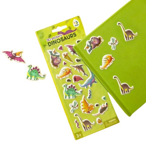 NAKLEJKI 3D "DINOZAURY" DLA NAJMŁODSZYCH ZESTAW RÓŻNORODNYCH NAKLEJEK NAKLEJKI 3D "DINOZAURY" DLA NAJMŁODSZYCH ZESTAW RÓŻNORODNYCH NAKLEJEK