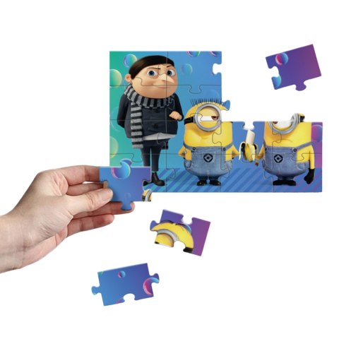 PUZZLE MAGNETYCZNE "MINIONS" UROCZA I KOLOROWA UKŁADANKA 16 ELEMENTÓW PUZZLE MAGNETYCZNE "MINIONS" UROCZA I KOLOROWA UKŁADANKA 16 ELEMENTÓW