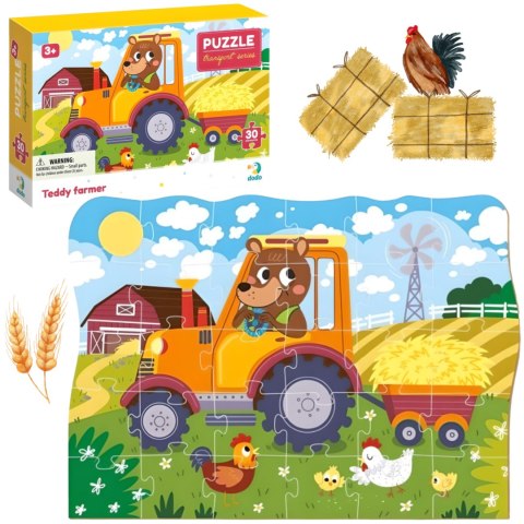 PUZZLE TEDDY FARMER 30 ELEMENTÓW UROCZY MISIEK TEDDY UKŁADANKA DLA MALUCHÓW PUZZLE TEDDY FARMER 30 ELEMENTÓW UROCZY MISIEK TEDDY UKŁADANKA DLA MALUCHÓW