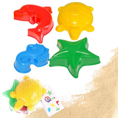 FOREMKI DO PIASKU ZWIERZĘTA MORSKIE PLAŻA PIASKOWNICA ZESTAW 4 FOREMEK FOREMKI DO PIASKU ZWIERZĘTA MORSKIE PLAŻA PIASKOWNICA ZESTAW 4 FOREMEK