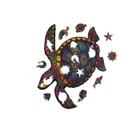 PUZZLE DREWNIANE UKŁADANKA DŁUGOWIECZNY ŻÓŁW ZESTAW PUZZLI A4 OZDOBA PUZZLE DREWNIANE UKŁADANKA DŁUGOWIECZNY ŻÓŁW ZESTAW PUZZLI A4 OZDOBA