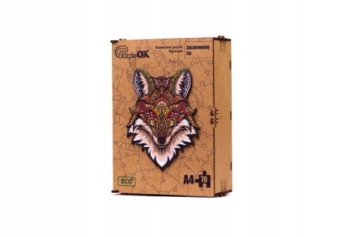 PUZZLE DREWNIANE UKŁADANKA ZACZAROWANY LIS LISEK PUZZLE DREWNIANE UKŁADANKA ZACZAROWANY LIS LISEK