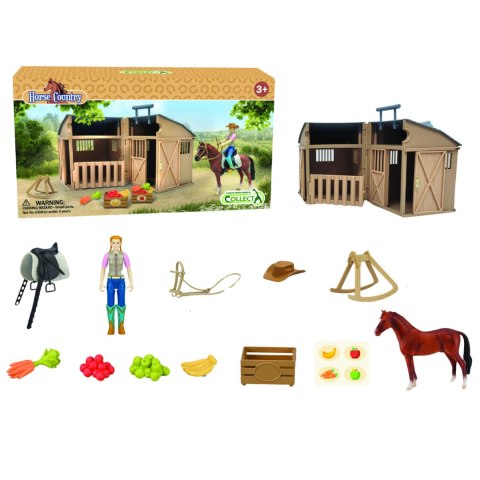 COLLECTA JEŹDZIEC, AKCESORIA, KOŃ I STAJNIA W OPAKOWANIU COLLECTA JEŹDZIEC, AKCESORIA, KOŃ I STAJNIA W OPAKOWANIU