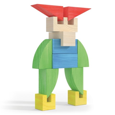 DREWNIANE KLOCKI TOYTOWN 15 EL. DREWNIANE KLOCKI TOYTOWN 15 EL.