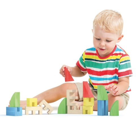 DREWNIANE KLOCKI TOYTOWN 15 EL. DREWNIANE KLOCKI TOYTOWN 15 EL.