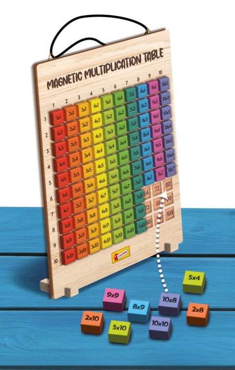 LISCIANI I"M A GENIUS DREWNIANA MAGNETYCZNA TABLICZKA MNOŻENIA LISCIANI I"M A GENIUS DREWNIANA MAGNETYCZNA TABLICZKA MNOŻENIA