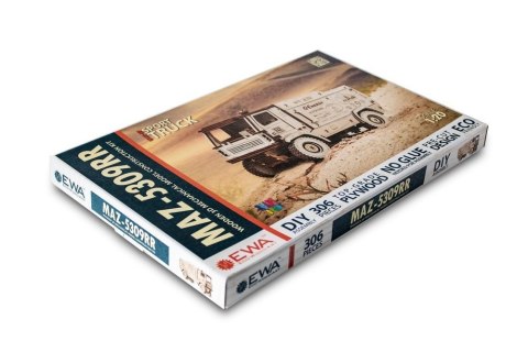 EWA Drewniane Puzzle 3D - Maz 5309RR skala 1:20 EWA Drewniane Puzzle 3D - Maz 5309RR skala 1:20