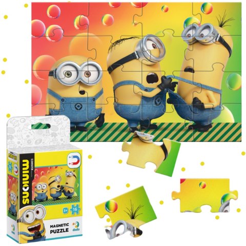MAGNETYCZNE PUZZLE "MINIONKI" 16 ELEMENTÓW KOLOROWEJ UKŁADANKI DLA DZIECI MAGNETYCZNE PUZZLE "MINIONKI" 16 ELEMENTÓW KOLOROWEJ UKŁADANKI DLA DZIECI
