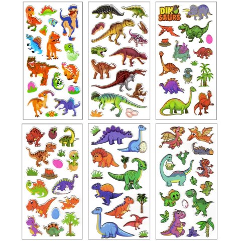NAKLEJKI DINOZAURY MIX NAKLEJKI DINOZAURY MIX
