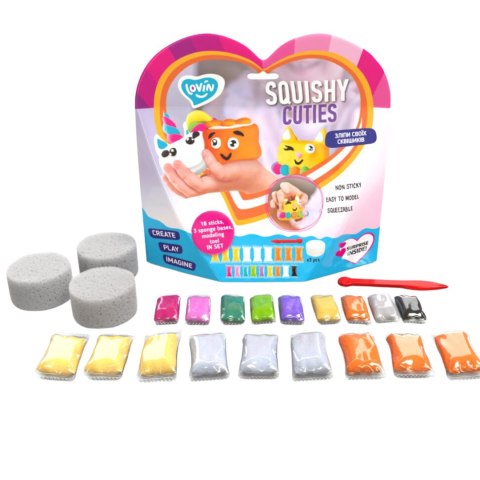 Zestaw z lekka ciastolina Squishy Cuties 70131 Zestaw z lekka ciastolina Squishy Cuties 70131