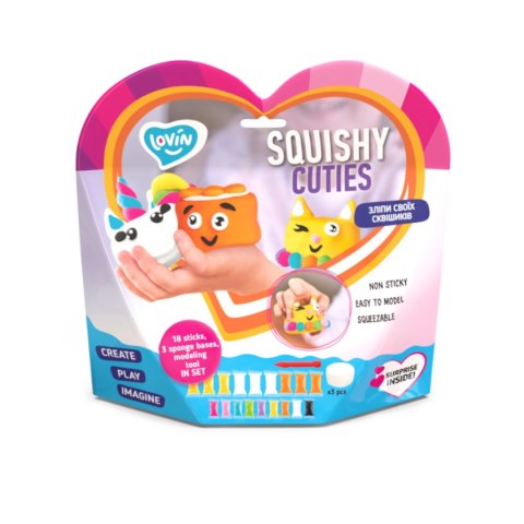Zestaw z lekka ciastolina Squishy Cuties 70131 Zestaw z lekka ciastolina Squishy Cuties 70131