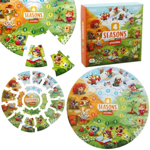 PUZZLE CZTERY PORY ROKU WIOSNA LATO JESIEŃ ZIMA ZESTAW DO UKŁADANIA KSZTAŁT PUZZLE CZTERY PORY ROKU WIOSNA LATO JESIEŃ ZIMA ZESTAW DO UKŁADANIA KSZTAŁT