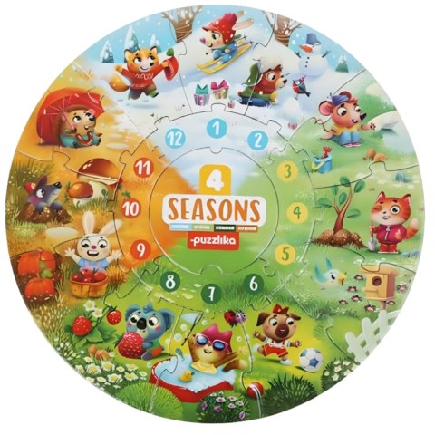 PUZZLE CZTERY PORY ROKU WIOSNA LATO JESIEŃ ZIMA ZESTAW DO UKŁADANIA KSZTAŁT PUZZLE CZTERY PORY ROKU WIOSNA LATO JESIEŃ ZIMA ZESTAW DO UKŁADANIA KSZTAŁT