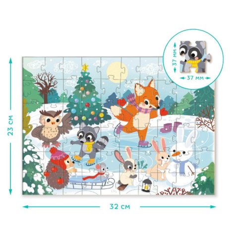 Puzzle Zabawa na łyżwach, 60 el. 300410 Puzzle Zabawa na łyżwach, 60 el. 300410