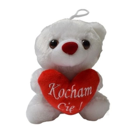 BIAŁY MISIACZEK Z SERCEM KOCHAM CIĘ BIAŁY MISIACZEK Z SERCEM KOCHAM CIĘ