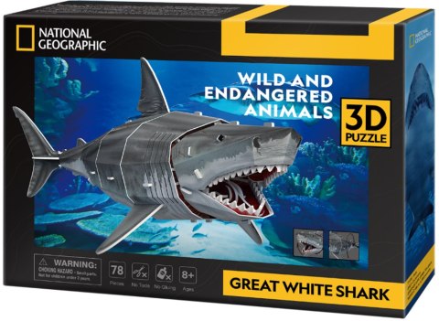 CUBIC FUN PUZZLE 3D NATIONAL GEOGRAPHIC ZAGROŻONE ZWIERZĘTA - ŻARŁACZ BIAŁY CUBIC FUN PUZZLE 3D NATIONAL GEOGRAPHIC ZAGROŻONE ZWIERZĘTA - ŻARŁACZ BIAŁY