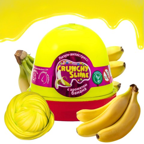 Glutek Slime Mr Boo Crunchy Slime Banan 120g 80089 Glutek Slime Mr Boo Crunchy Slime Banan 120g 80089