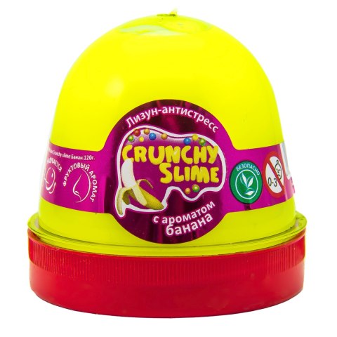 Glutek Slime Mr Boo Crunchy Slime Banan 120g 80089 Glutek Slime Mr Boo Crunchy Slime Banan 120g 80089