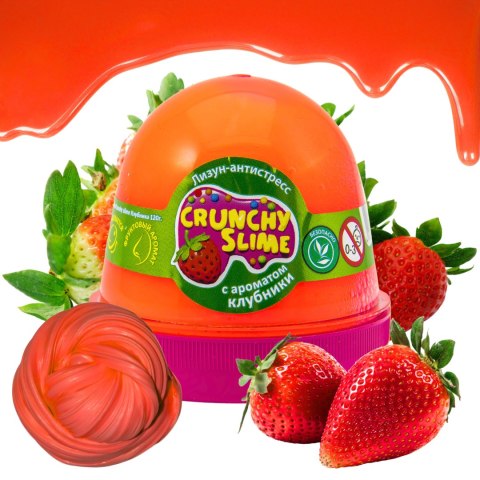 GlutekSlime MrBoo CrunchySlime Truskawki120g 80087 GlutekSlime MrBoo CrunchySlime Truskawki120g 80087