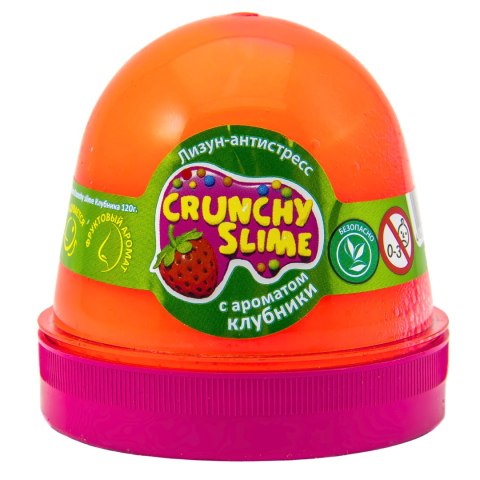 GlutekSlime MrBoo CrunchySlime Truskawki120g 80087 GlutekSlime MrBoo CrunchySlime Truskawki120g 80087