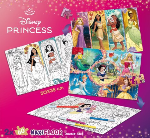 LISCIANI DISNEY PUZZLE DF MAXIFLOOR 2X60 PRINCESS LISCIANI DISNEY PUZZLE DF MAXIFLOOR 2X60 PRINCESS