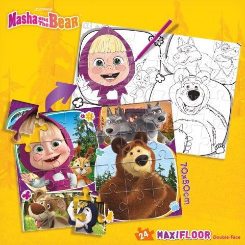 LISCIANI PUZZLE MASZA I NIEDŹWIEDŹ DF MAXIFLOOR 24 LISCIANI PUZZLE MASZA I NIEDŹWIEDŹ DF MAXIFLOOR 24