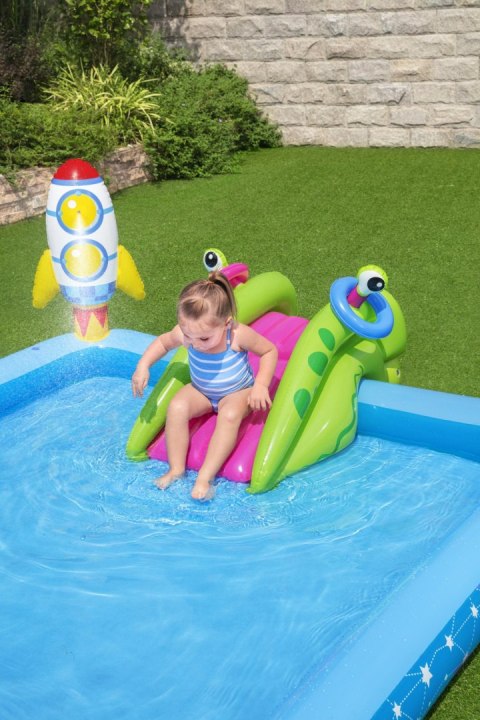 Wodny Plac zabaw Mały Astronauta 288x206x84 BESTWAY 5w1 + Zjeżdżalnia + Obręcze Wodny Plac zabaw Mały Astronauta 288x206x84 BESTWAY 5w1 + Zjeżdżalnia + Obręcze