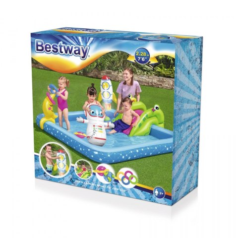 Wodny Plac zabaw Mały Astronauta 288x206x84 BESTWAY 5w1 + Zjeżdżalnia + Obręcze Wodny Plac zabaw Mały Astronauta 288x206x84 BESTWAY 5w1 + Zjeżdżalnia + Obręcze