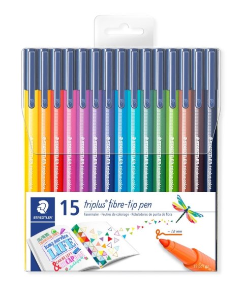Flamaster Triplus 1 mm 15 kolorów Staedtler Flamaster Triplus 1 mm 15 kolorów Staedtler