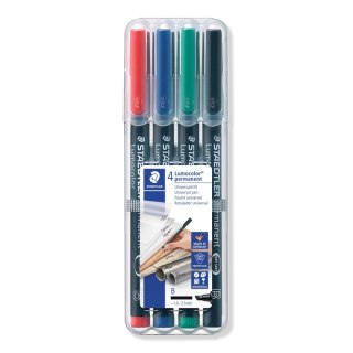 Foliopis Lumocolor B wodoodporny zestaw (2 3 5 9) w etui box Staedtler