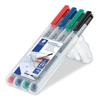 Foliopis Lumocolor M zmywalny 4 kol. (2 3 5 9) w etui box Staedtler