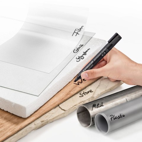 Marker Lumocolor wodoodporny gruby ścięta końcówka 6 kol. w etui Staedtler