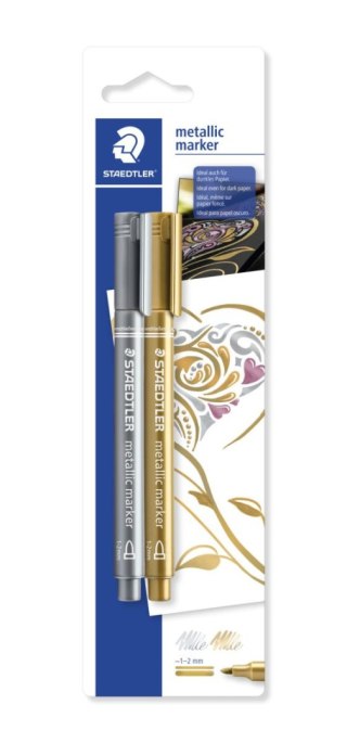 Marker metaliczny Metallic marker okragła końcówka na blisterze Staedtler