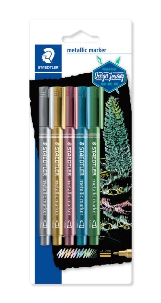 Marker metaliczny marker okragła końcówka 5 kol. na blistrze Staedtler