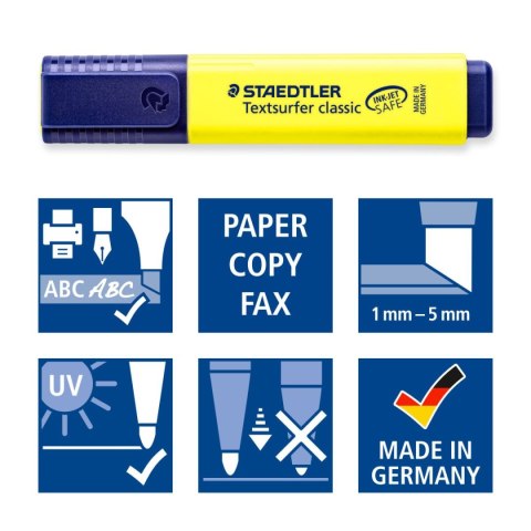 Zakreślacz Textsurfer classic 4 kol. (1 23 3 5) w etui Staedtler Zakreślacz Textsurfer classic 4 kol. (1 23 3 5) w etui Staedtler