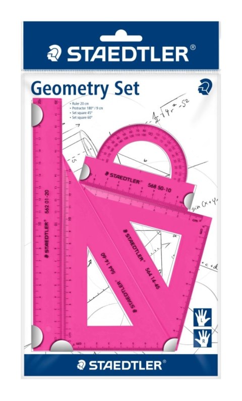 Zestaw kolorowych przyborów do matematyki Staedtler zestaw geometryczny Zestaw kolorowych przyborów do matematyki Staedtler zestaw geometryczny