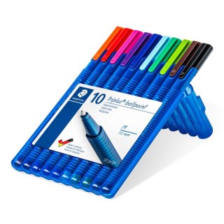 Długopis triplus ball M 10 kol. w etui Staedtler