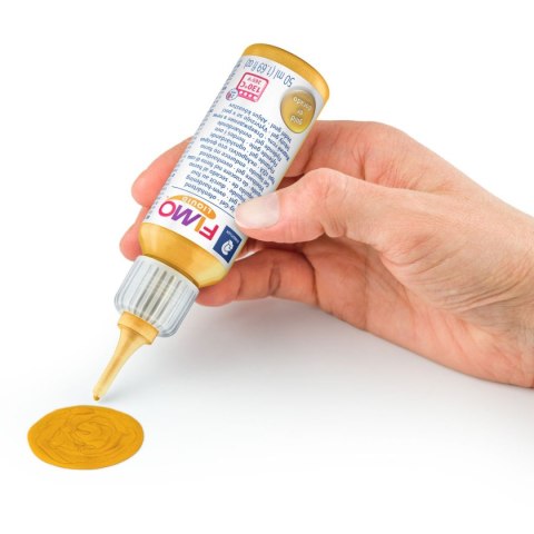 Fimo Liquid żel dekoracyjny termoutwardzalny złoty 50ml Staedtler Fimo Liquid żel dekoracyjny termoutwardzalny złoty 50ml Staedtler